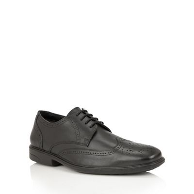 Black leather 'Whitfield' lace up brogues
